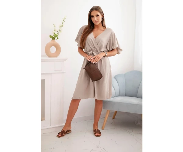 Sukienka z przekładanym dekoltem fango-3