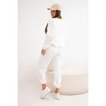 Komplet damski masełko z wycięciem w kształcie serca ecru-3