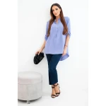Bluzka z dłuższym tyłem jasny fioletowa-2