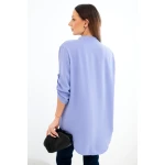 Bluzka z dłuższym tyłem jasny fioletowa-3