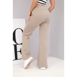 Spodnie damskie masełko z rozszerzaną nogawką fango-3