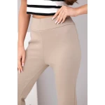 Spodnie damskie masełko z rozszerzaną nogawką fango-4